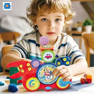 Kids Electric Rotating Gear Building Block Toy, 6 in 1 Educational Construction Toy Set · TV10123 · product photo 2 of 6