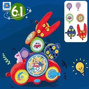 Kids Electric Rotating Gear Building Block Toy, 6 in 1 Educational Construction Toy Set · TV10123 · product photo 4 of 6