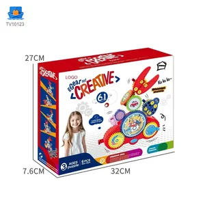 Kids Electric Rotating Gear Building Block Toy, 6 in 1 Educational Construction Toy Set · TV10123 · product photo 5 of 6