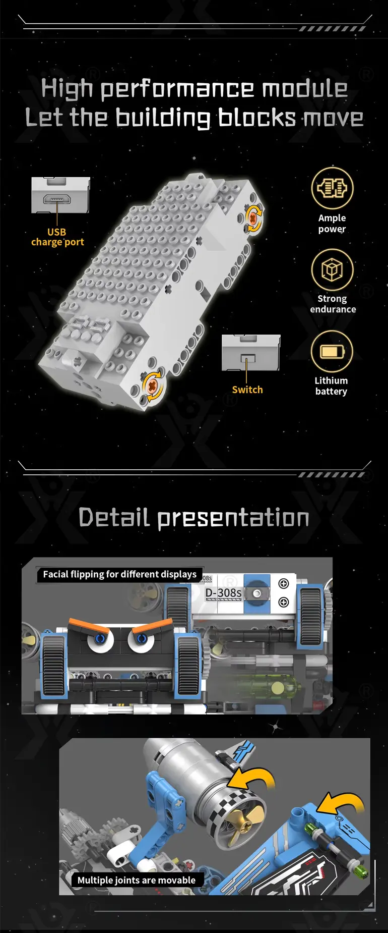3 in 1 Programmable Robotics Kit with Remote and App Control, STEM Educational Building Toy For Kids · TV10129 · detail image 5 of 6