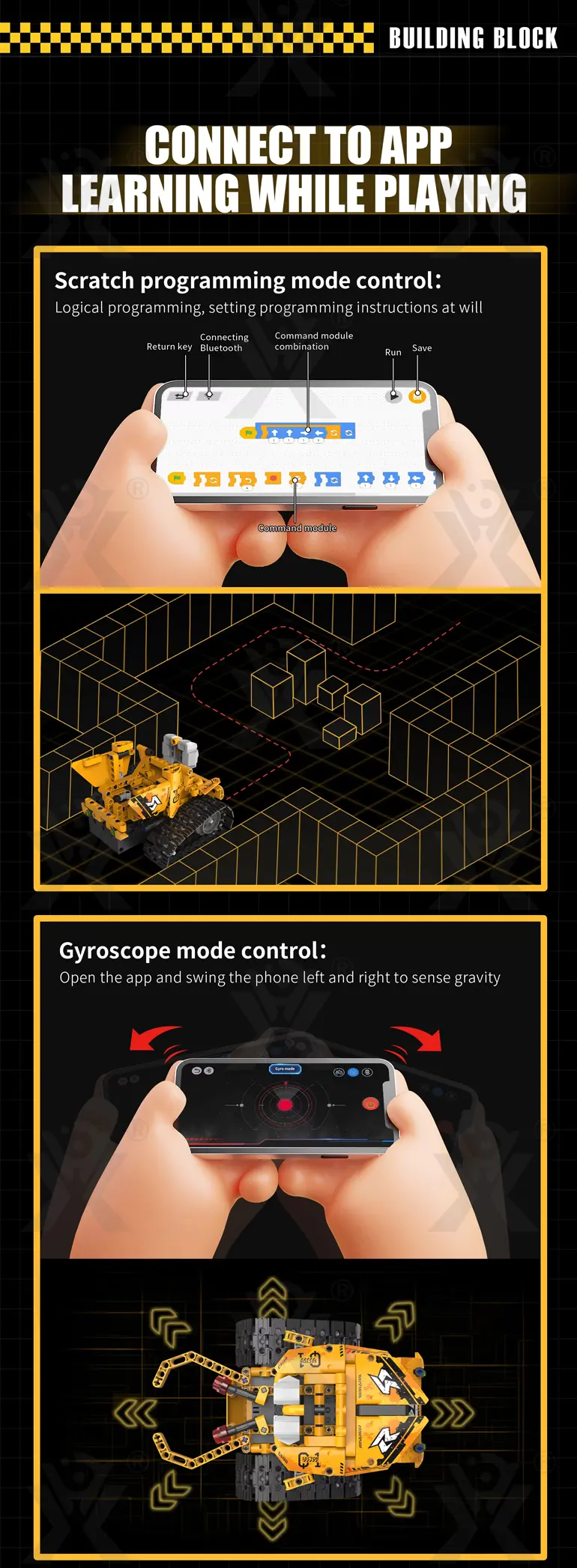 5-in-1 Robot Building Set, Remote and App Control Compatible · TV10138 · detail image 3 of 6