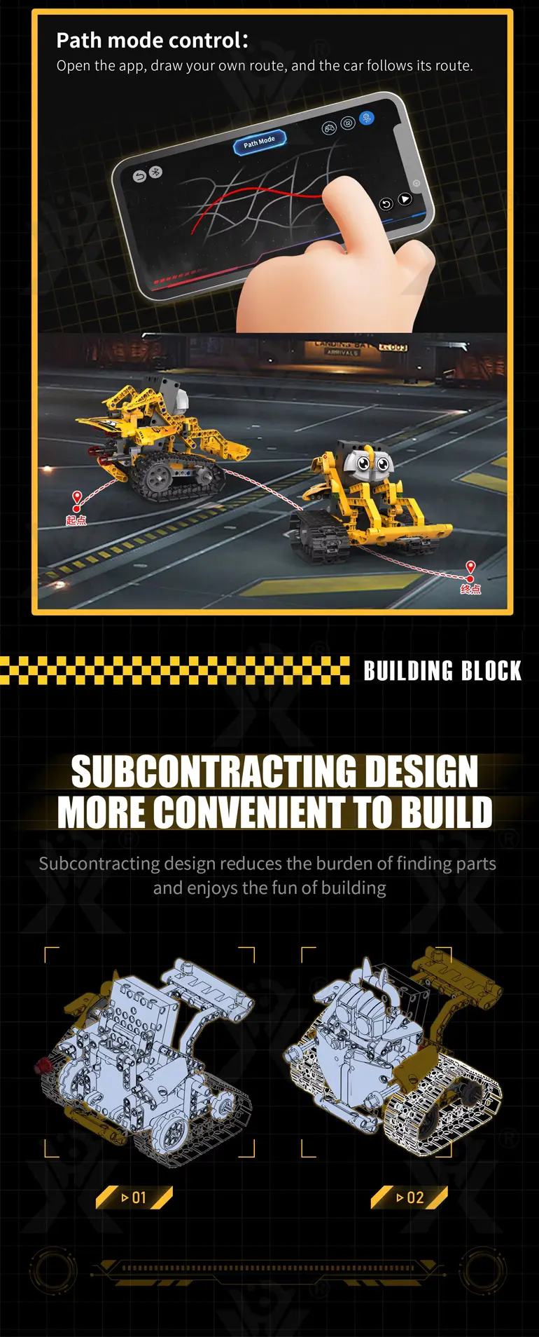 5-in-1 Robot Building Set, Remote and App Control Compatible · TV10138 · detail image 4 of 6