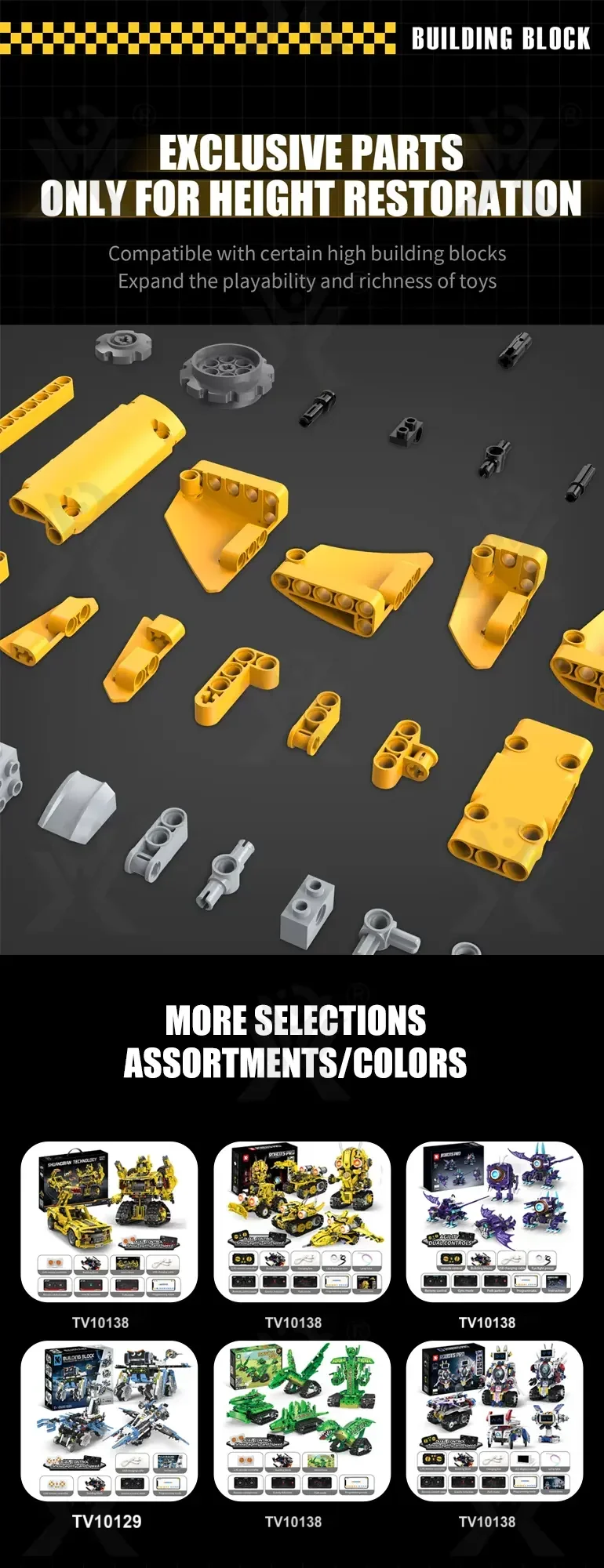 5-in-1 Robot Building Set, Remote and App Control Compatible · TV10138 · detail image 5 of 6