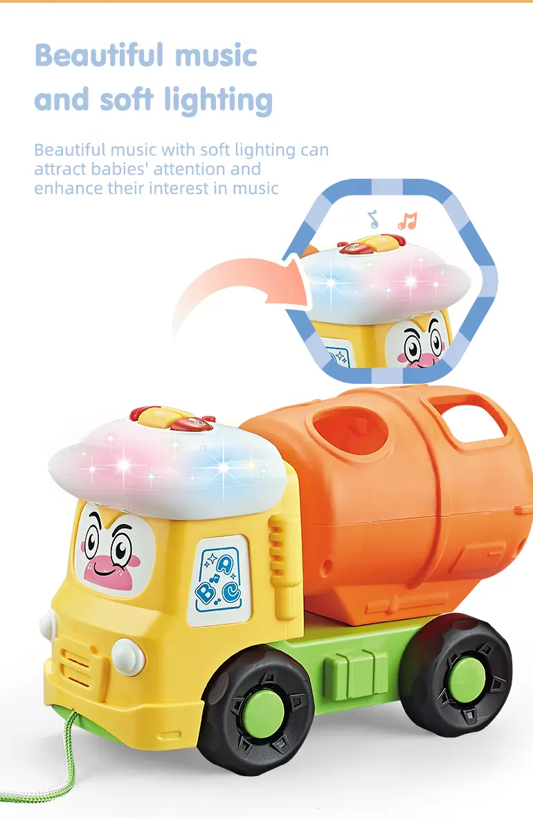 Shape Matching Vehicle Toy, Musical Building Block Car Toy · TV10131 · detail image 4 of 6