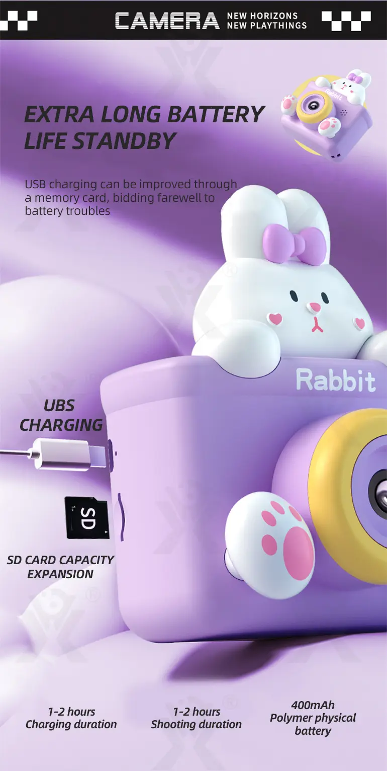 Kids Digital Cartoon Camera Toy · TV10150 · detail image 8 of 11