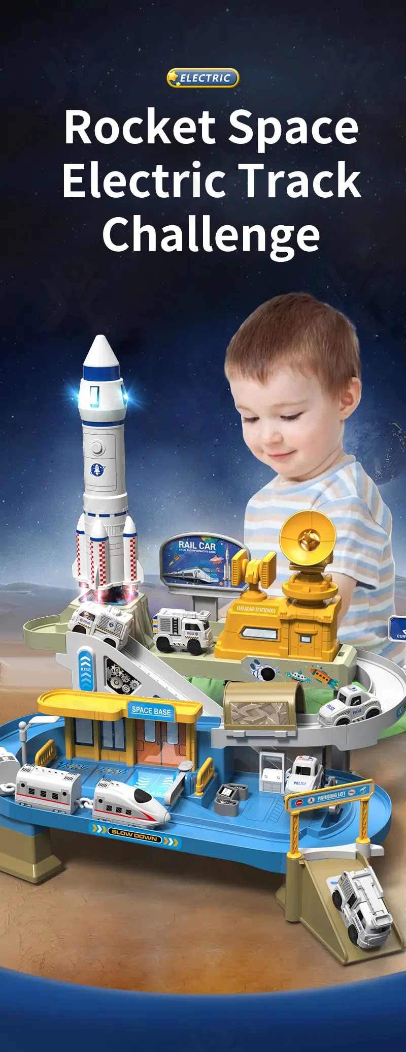Space-Themed Track Toy Set · TV10119 · detail image 1 of 12
