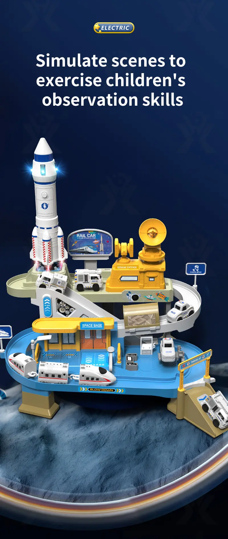 Space-Themed Track Toy Set · TV10119 · detail image 3 of 12