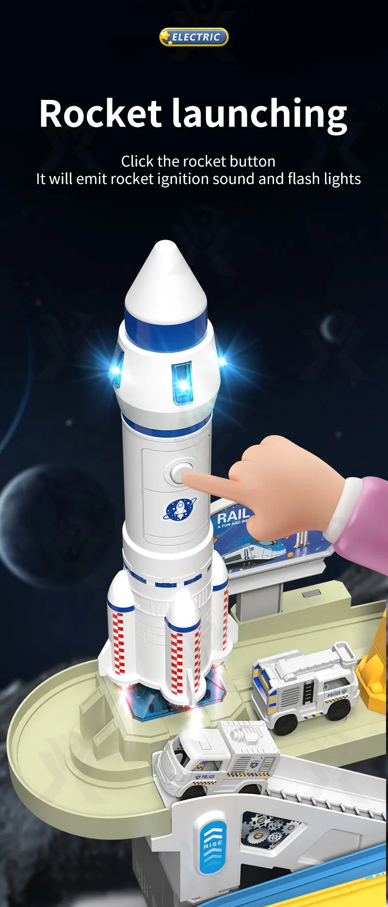 Space-Themed Track Toy Set · TV10119 · detail image 7 of 12