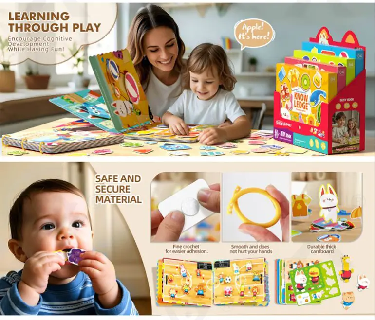 Educational Cognitive Sticker Book-Educational Toys For Infants · TV10120 · detail image 2 of 5