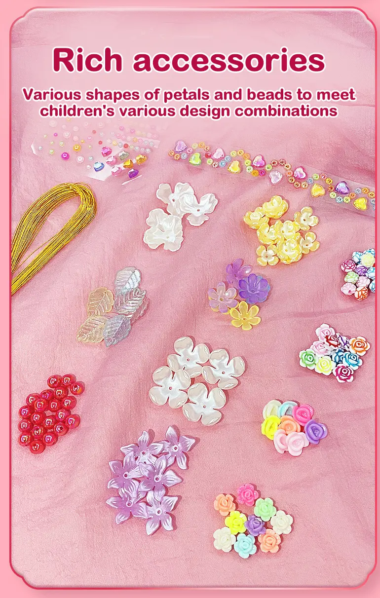 DIY Handmade Floral Toy, Beaded Bouquet Craft Kit · TV10143 · detail image 2 of 7