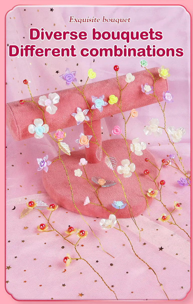 DIY Handmade Floral Toy, Beaded Bouquet Craft Kit · TV10143 · detail image 4 of 7