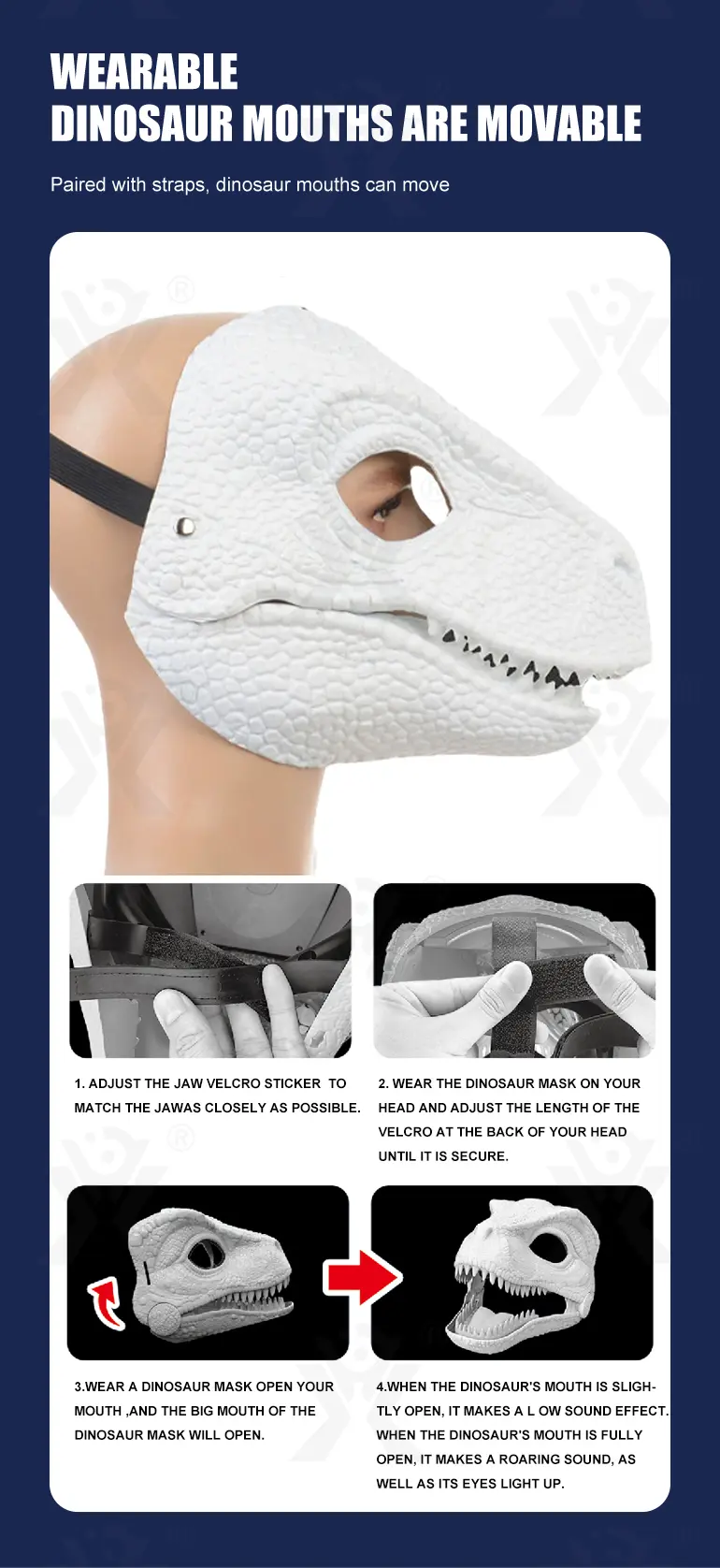 DIY Dinosaur Mask with Movable Jaw · TV10137 · detail image 6 of 8