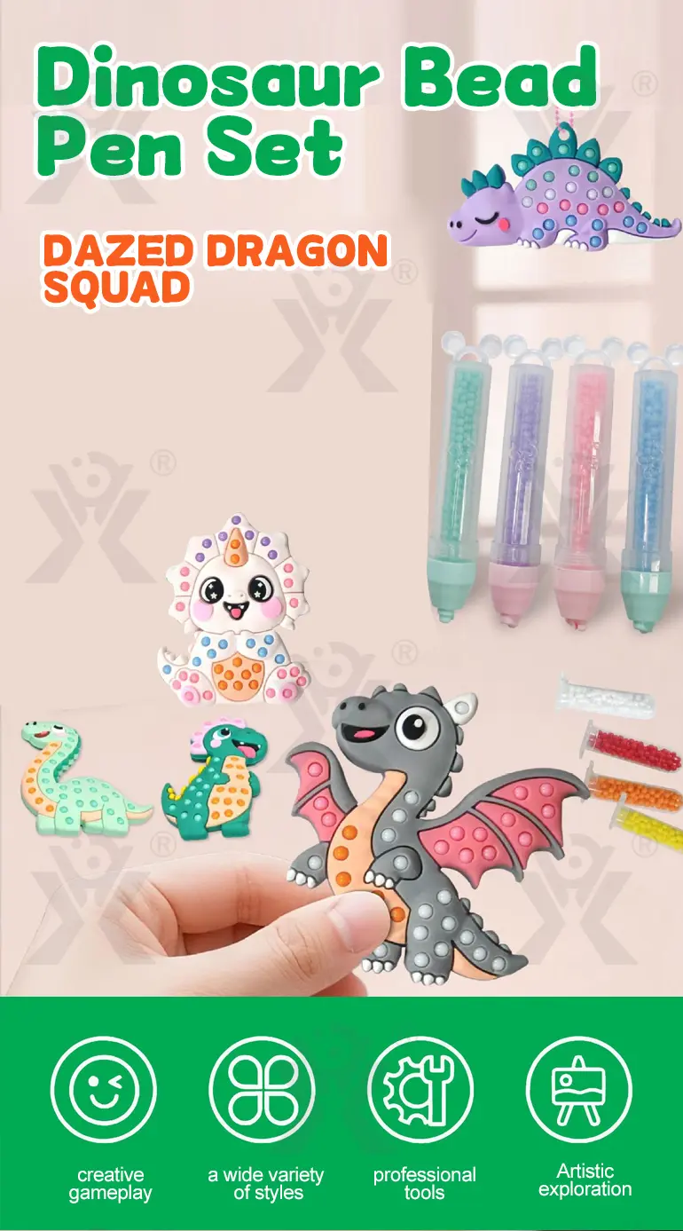 Dinosaur DIY Bead Art Set Toys · TV10149 · detail image 1 of 4