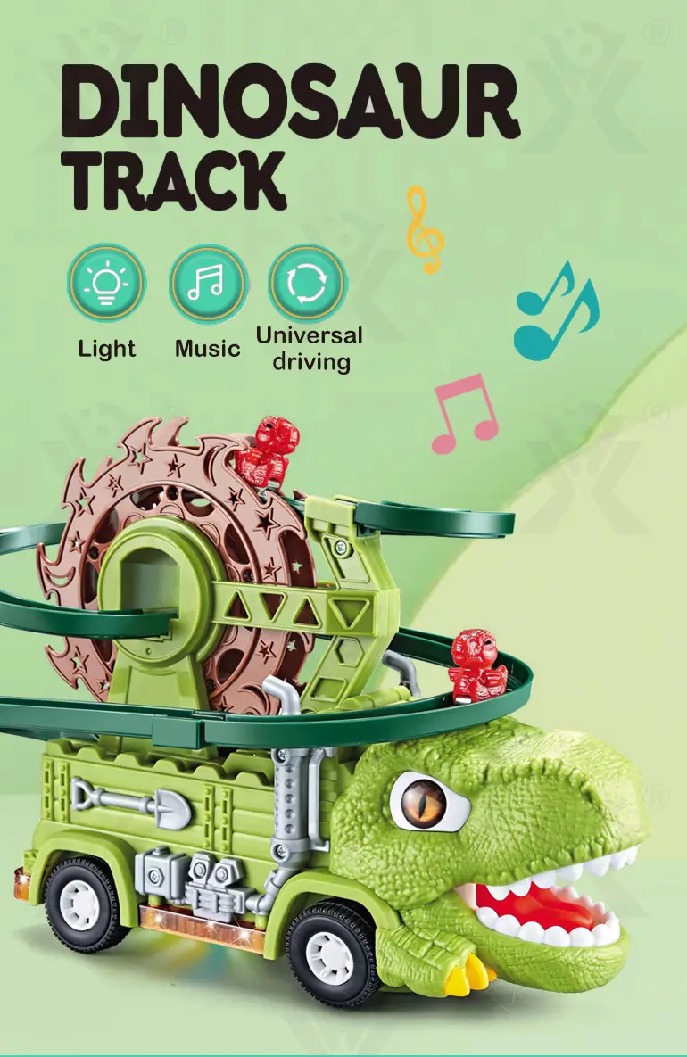 Dinosaur Slide Track Car Toys Set · TV10134 · detail image 1 of 11