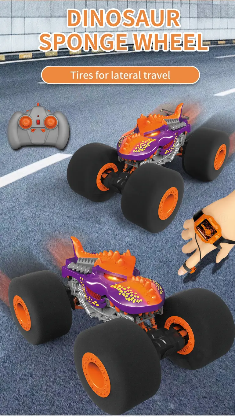 Gesture RC Dinosaur Car Toys,1:16 Dinosaur Monster Truck RC Stunt Car with Music Light Spray Mist · TV10121 · detail image 2 of 6