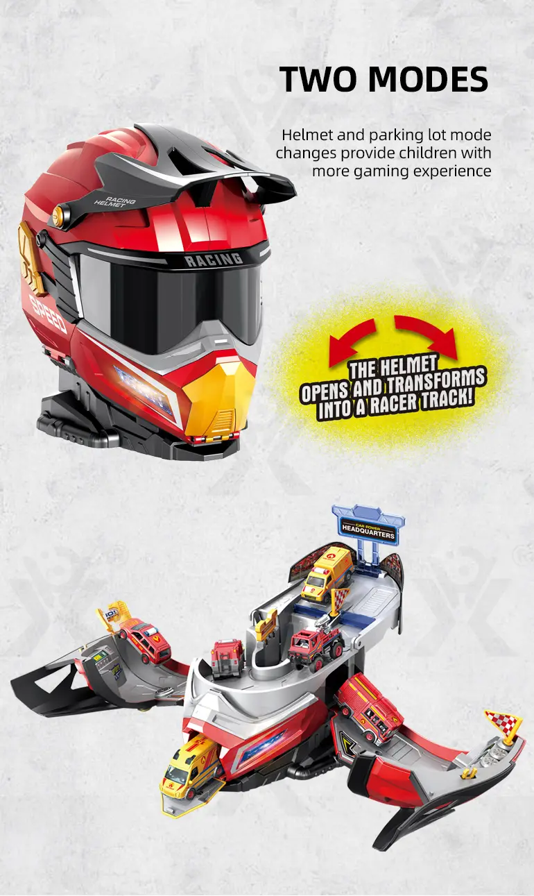 2-in-1 Helmet Transforms Racer Track Set · TV10141 · detail image 3 of 8
