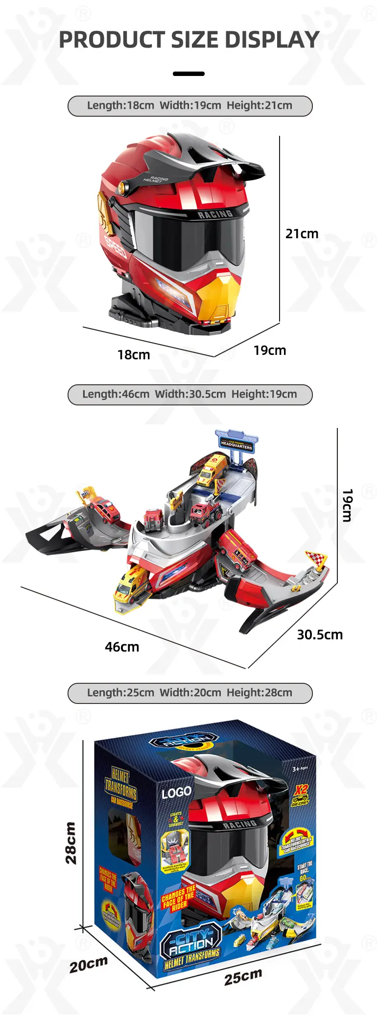 2-in-1 Helmet Transforms Racer Track Set · TV10141 · detail image 8 of 8