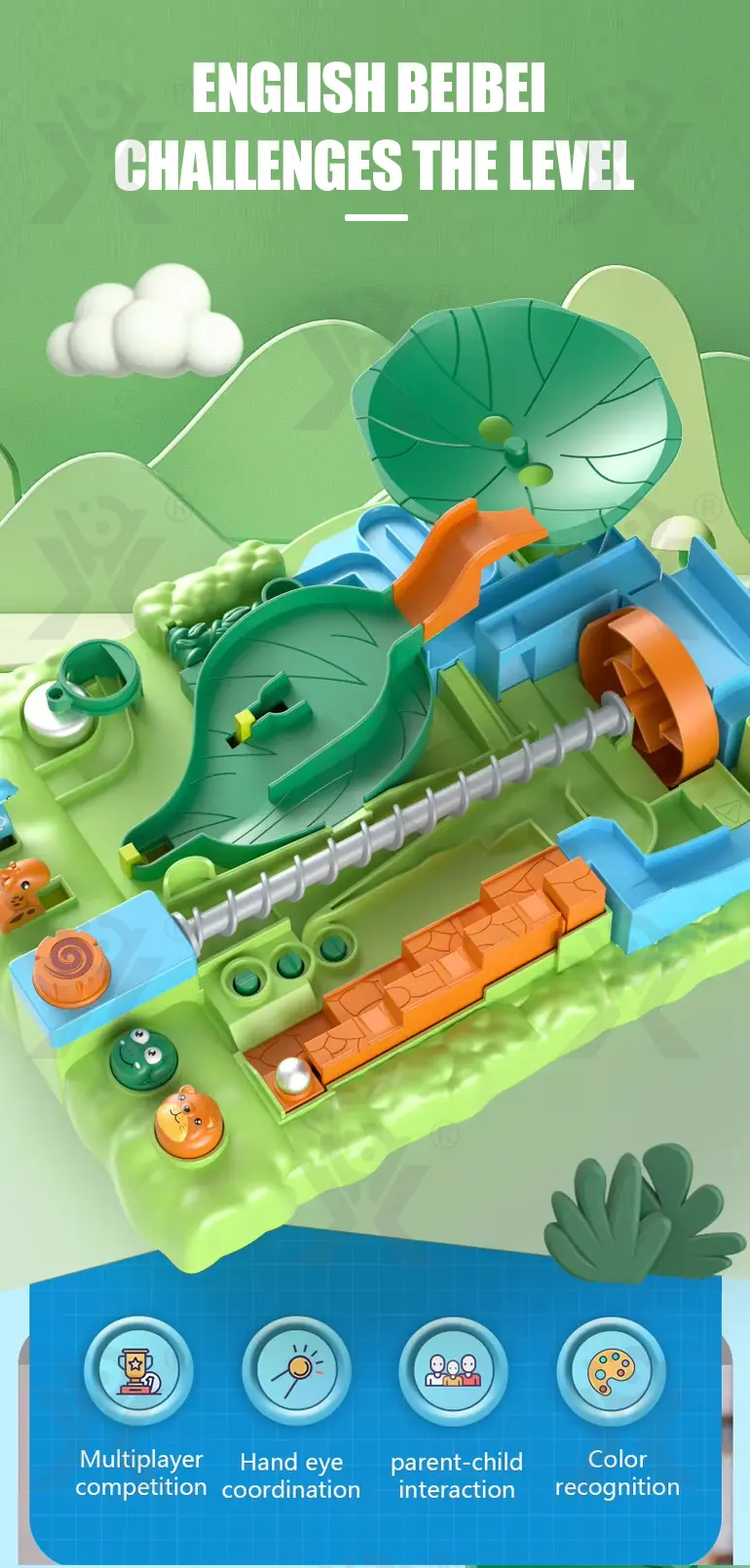 Interactive Jungle Adventure Ball Maze Board Game- Educational Children’s Toys · TV10126 · detail image 1 of 5