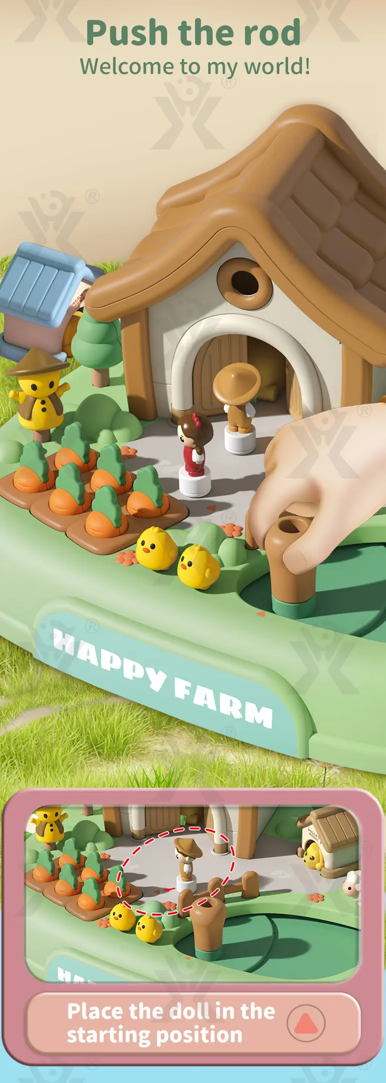 Children’s Magnetic Doll House Toy Table Game, Educational Family Fun Toy · TV10111 · detail image 2 of 8