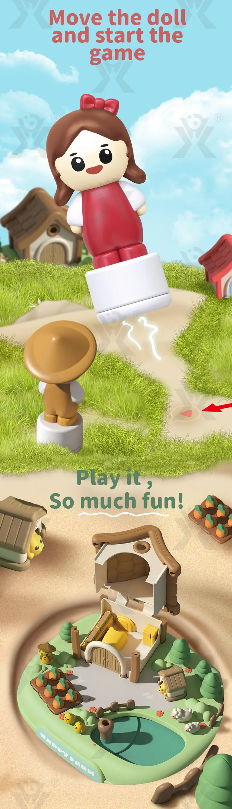 Children’s Magnetic Doll House Toy Table Game, Educational Family Fun Toy · TV10111 · detail image 3 of 8