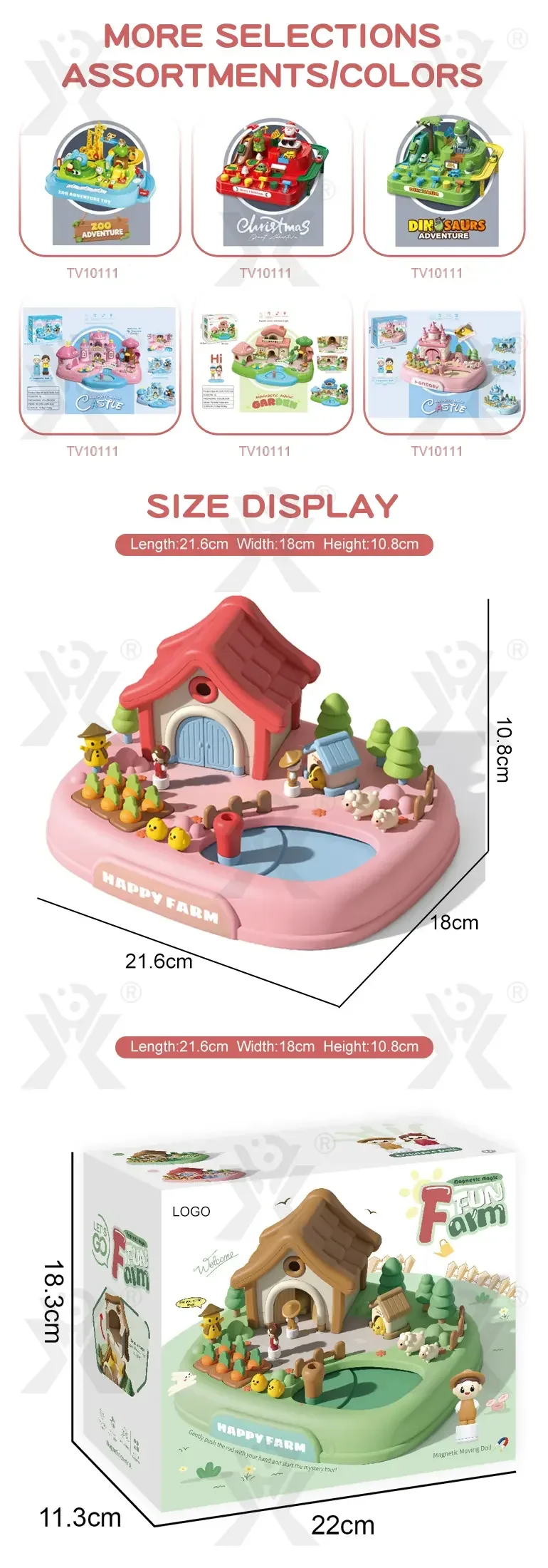 Children’s Magnetic Doll House Toy Table Game, Educational Family Fun Toy · TV10111 · detail image 8 of 8