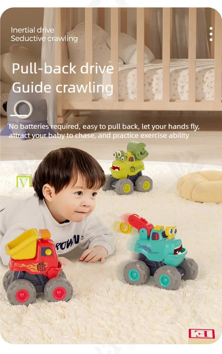 Pull Back Monster Car Toy, Fun Monster Construction Truck · TV10156 · detail image 5 of 11