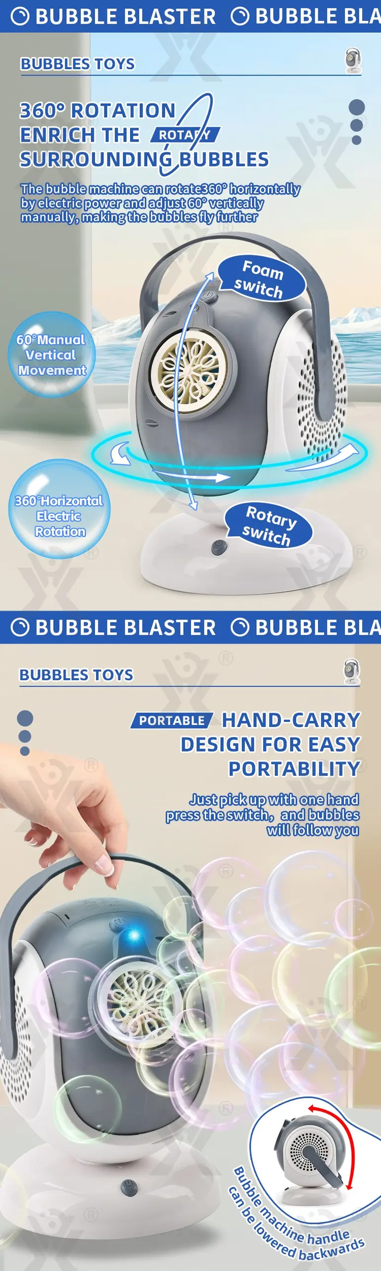 Automatic Rotating Bubble Machine · TV10154 · detail image 3 of 6