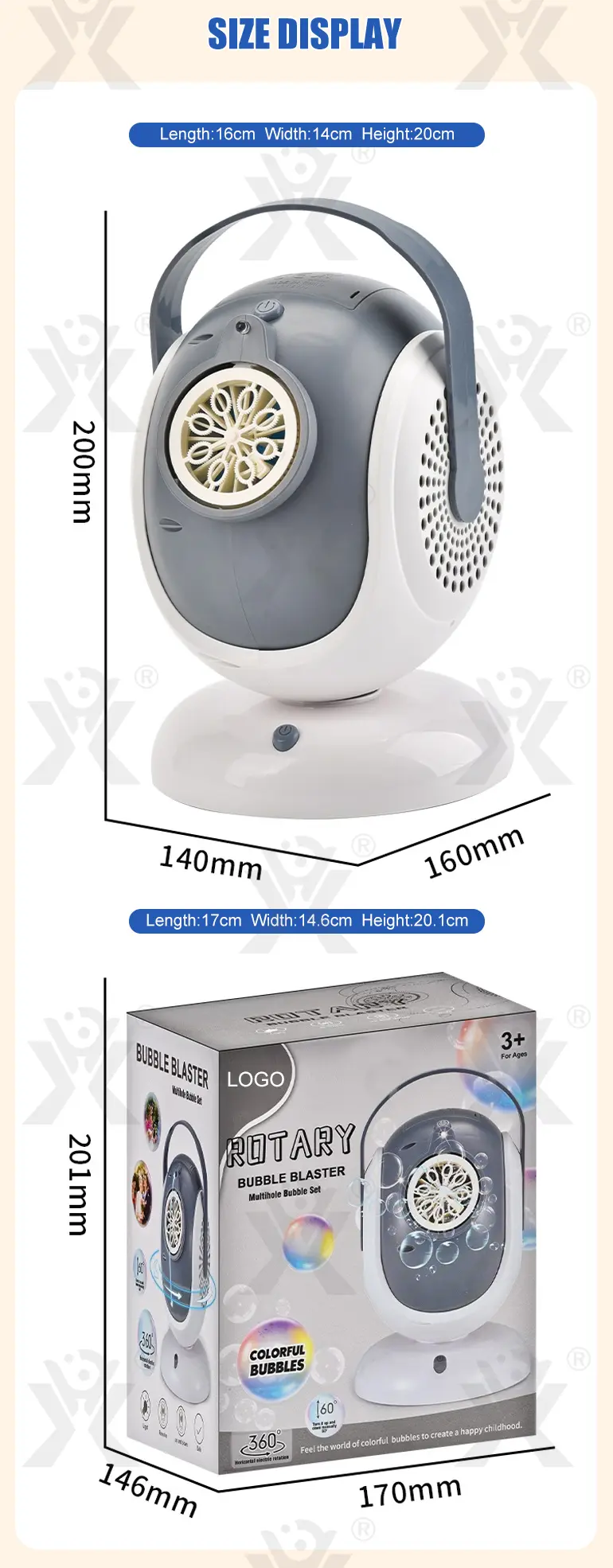 Automatic Rotating Bubble Machine · TV10154 · detail image 6 of 6