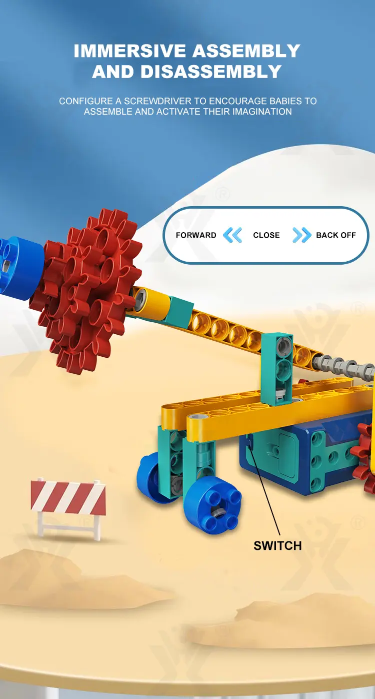 STEM Motorized Building Blocks Set -Educational Toys Chinese Manufacturers · TV10128 · detail image 3 of 12