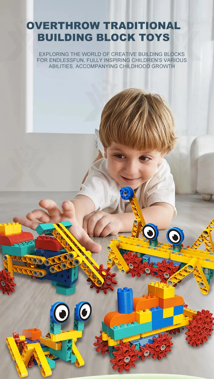 STEM Motorized Building Blocks Set -Educational Toys Chinese Manufacturers · TV10128 · detail image 4 of 12