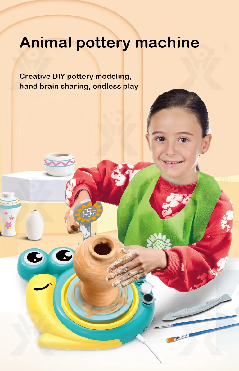 Pottery Machine Toy, Snail Shaped, For Kids · TV10140 · detail image 1 of 11