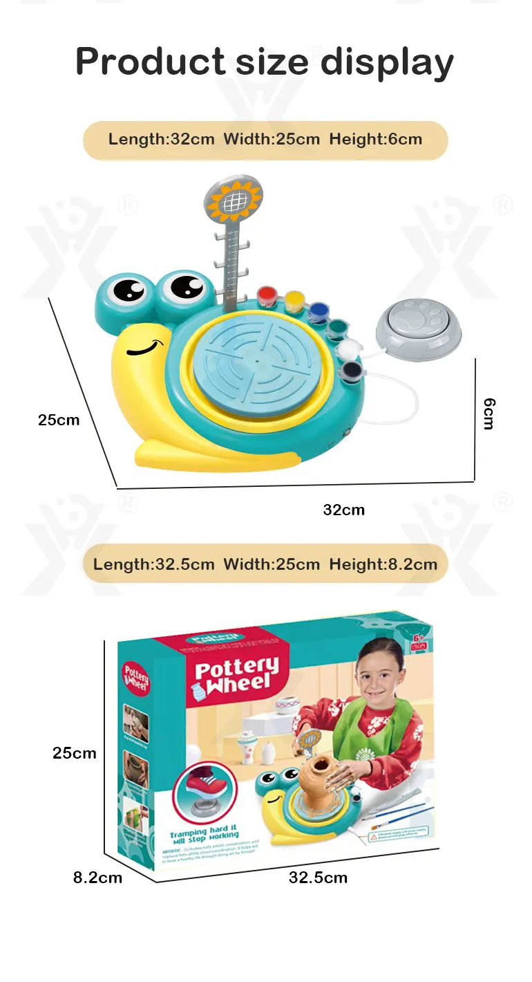 Pottery Machine Toy, Snail Shaped, For Kids · TV10140 · detail image 11 of 11