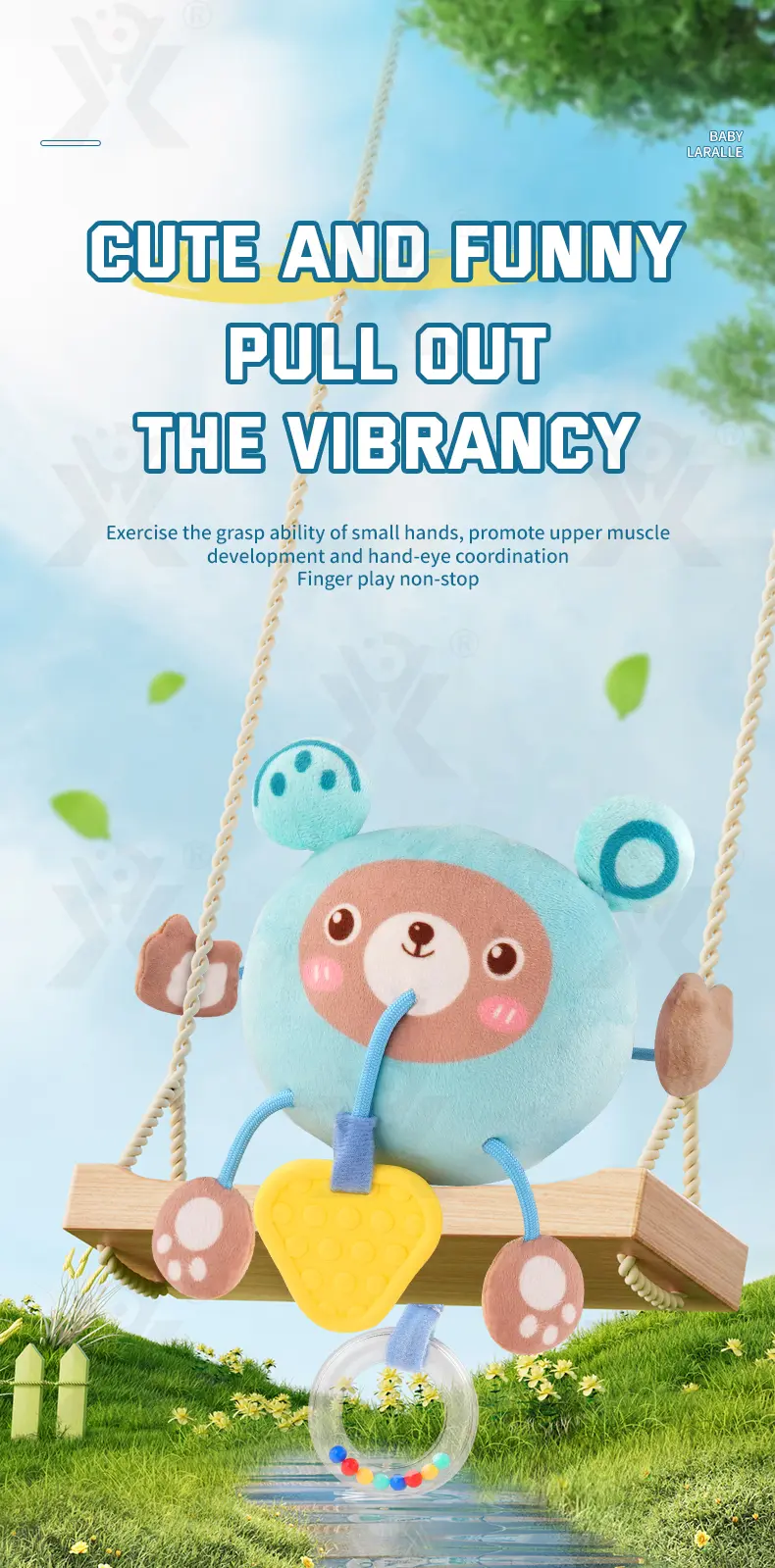 Soft Cartoon Hanging Rattle Toy · TV10144 · detail image 1 of 10
