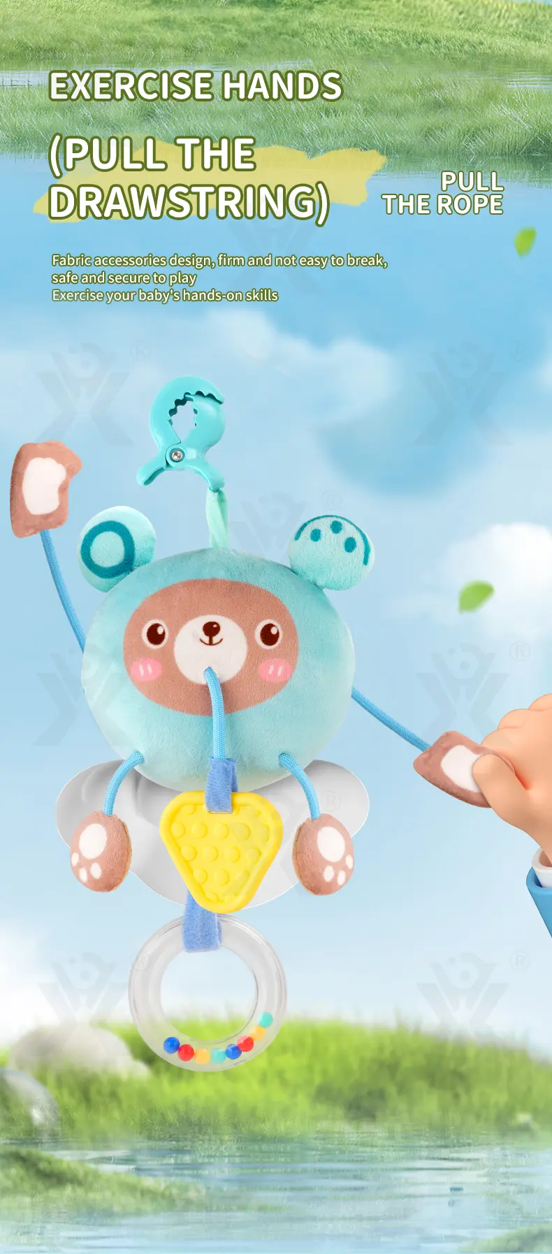 Soft Cartoon Hanging Rattle Toy · TV10144 · detail image 3 of 10