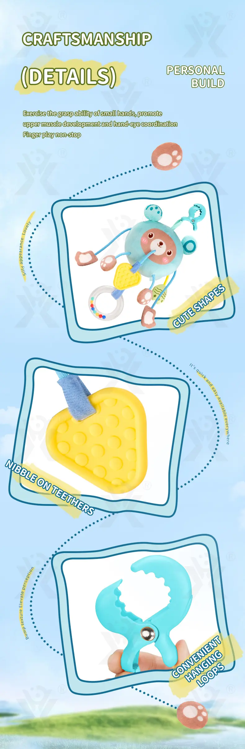 Soft Cartoon Hanging Rattle Toy · TV10144 · detail image 9 of 10