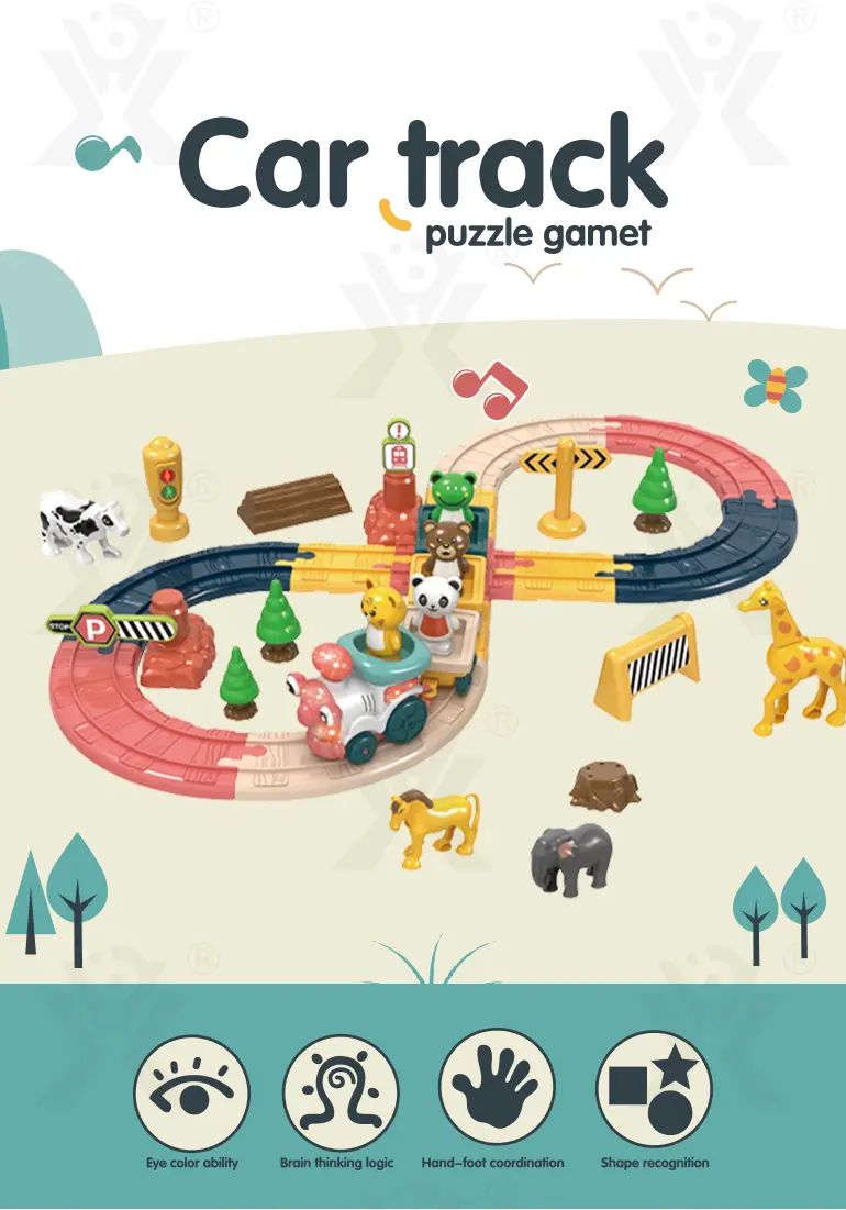 Light Music Train Track Set, 47 pcs · TV10168 · detail image 1 of 7