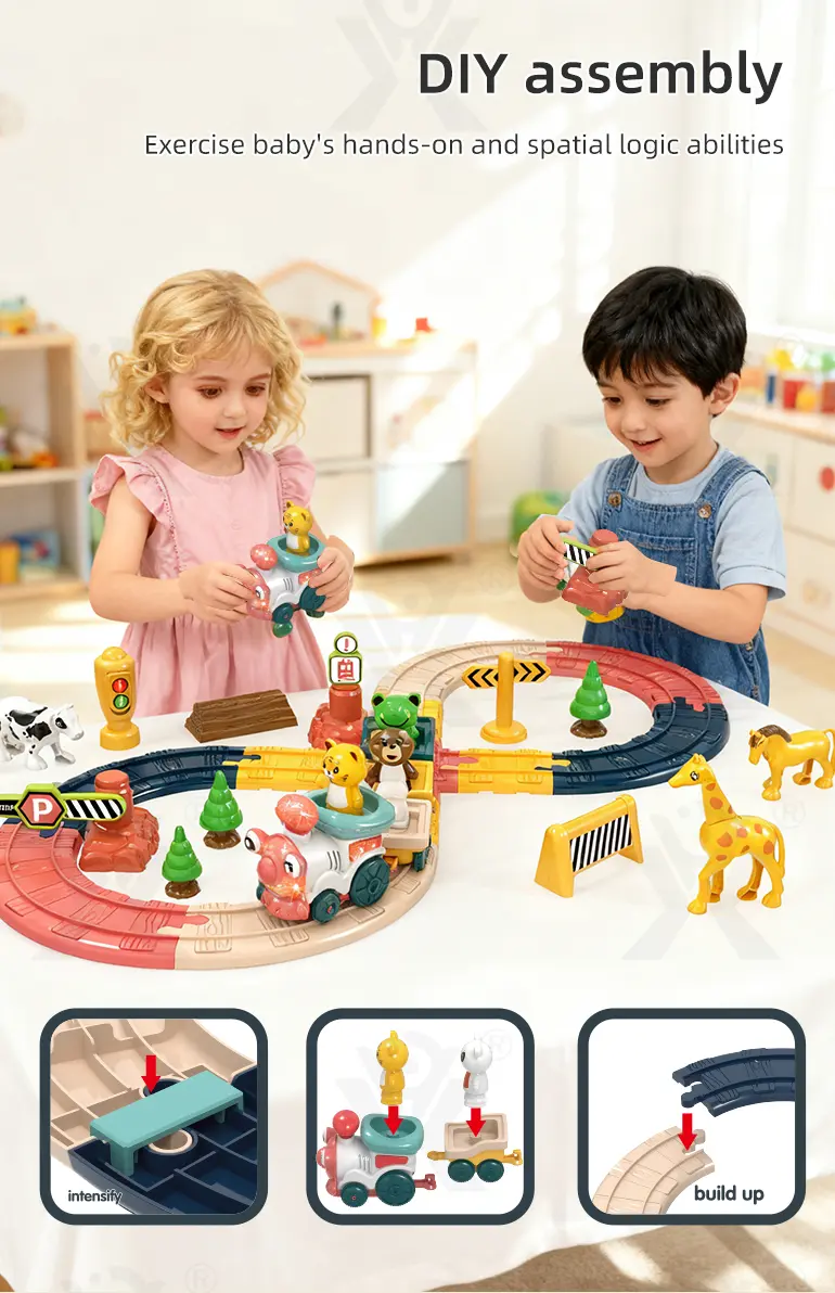 Light Music Train Track Set, 47 pcs · TV10168 · detail image 2 of 7