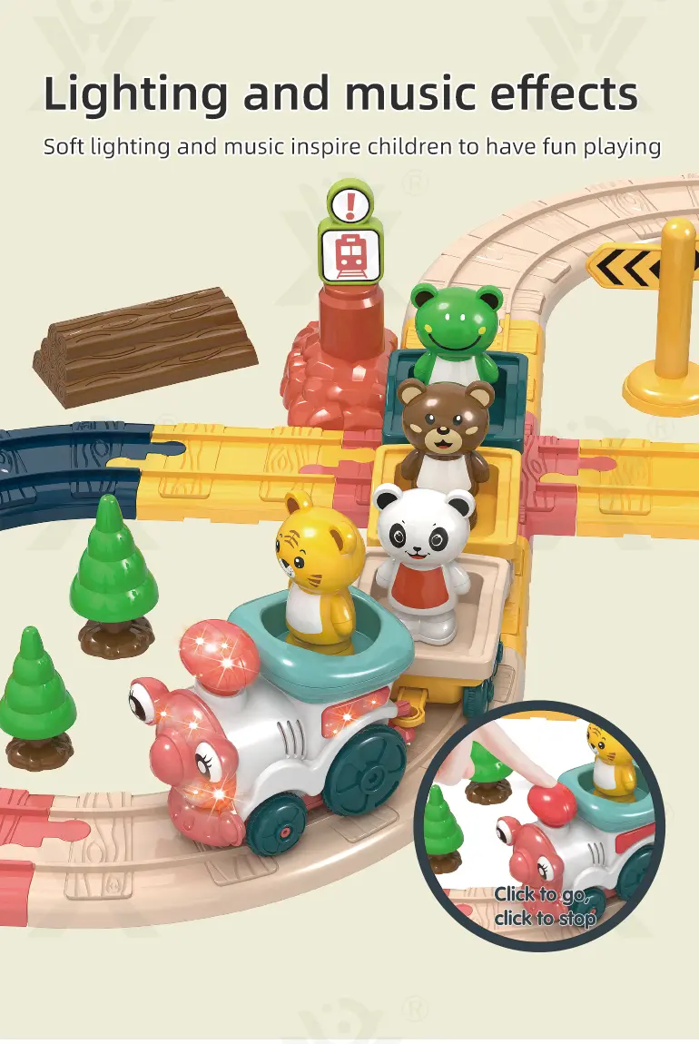 Light Music Train Track Set, 47 pcs · TV10168 · detail image 3 of 7