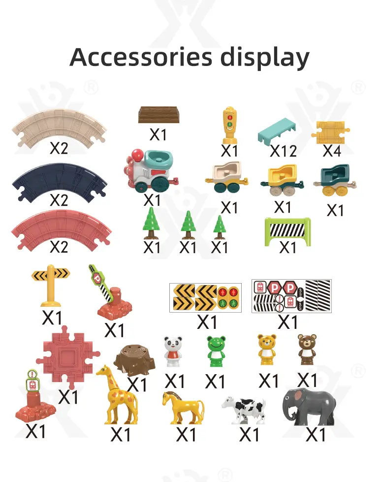 Light Music Train Track Set, 47 pcs · TV10168 · detail image 4 of 7