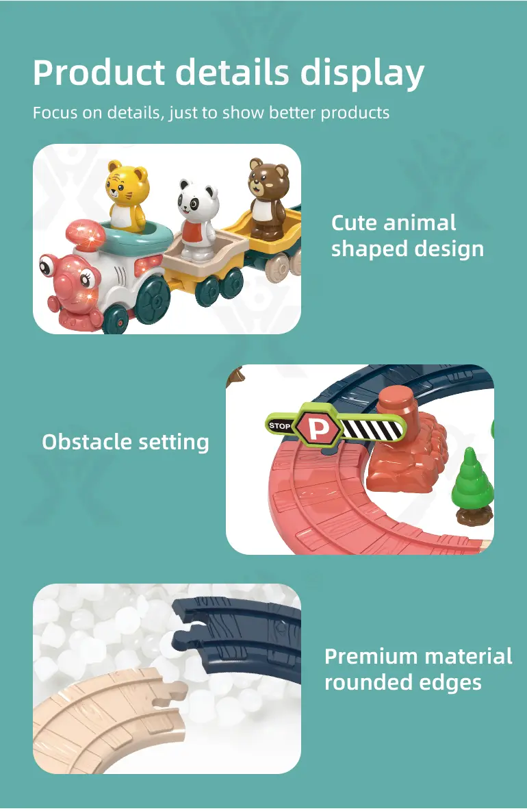Light Music Train Track Set, 47 pcs · TV10168 · detail image 5 of 7