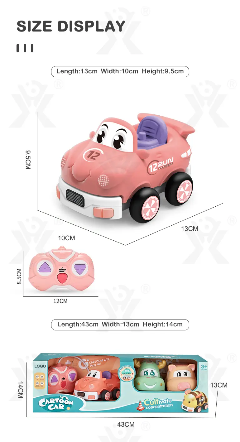 Two Way RC Racing Car Toy, Cartoon Body, Light, and Music · TV10145 · detail image 10 of 10