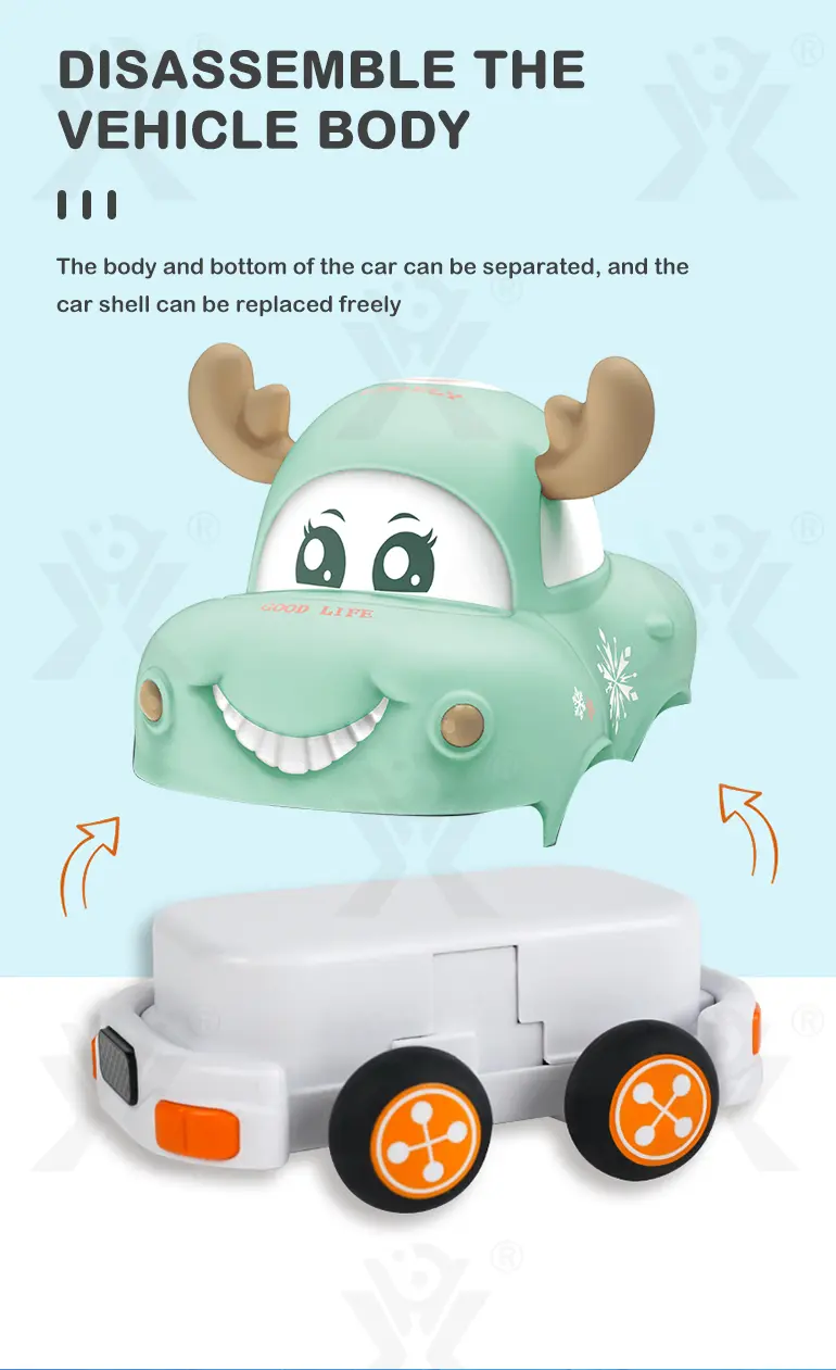 Two Way RC Racing Car Toy, Cartoon Body, Light, and Music · TV10145 · detail image 3 of 10