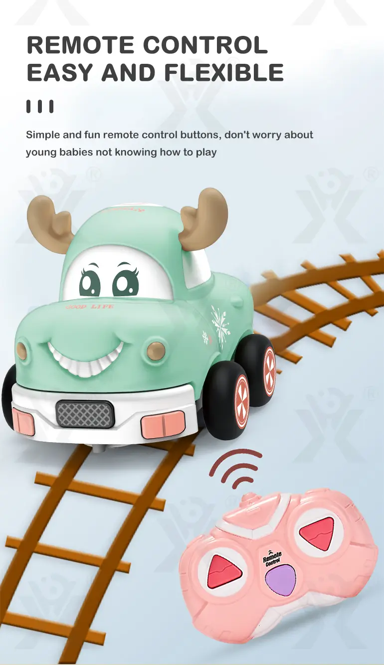 Two Way RC Racing Car Toy, Cartoon Body, Light, and Music · TV10145 · detail image 7 of 10