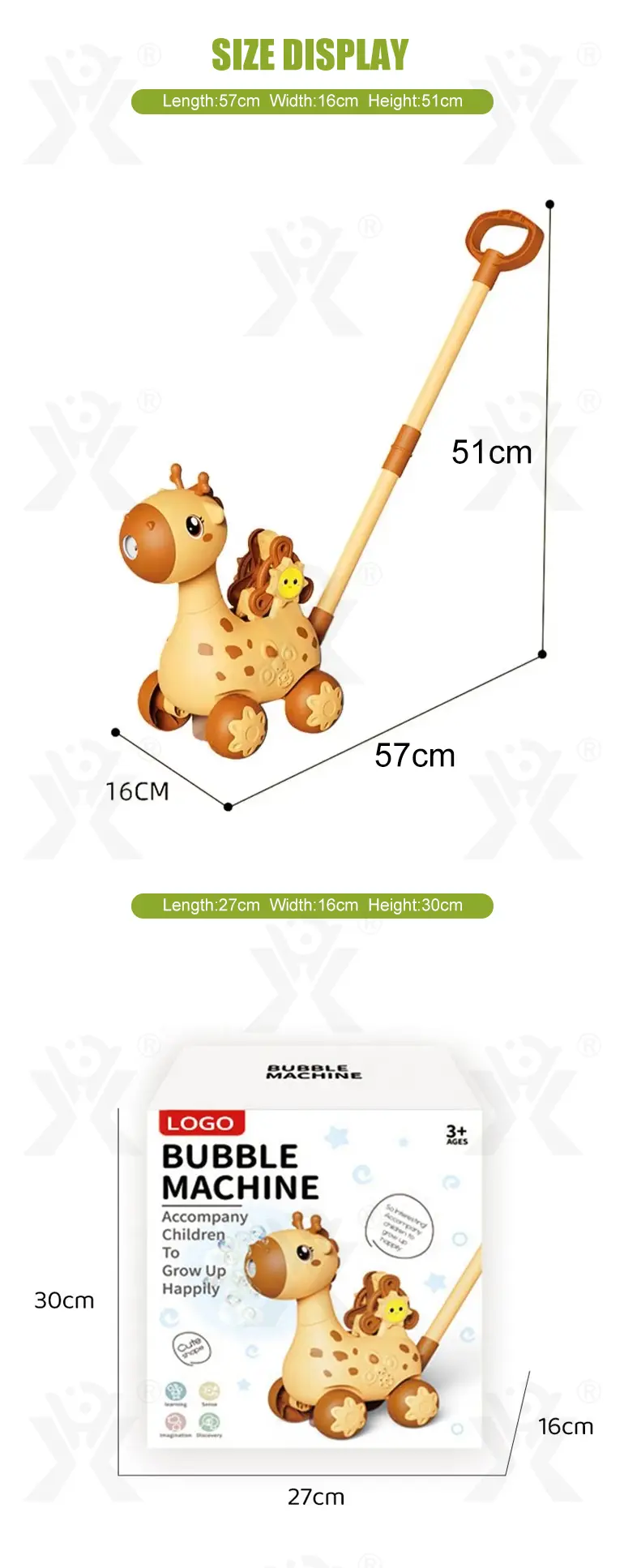Deer Bubble Trolley, Baby Walker Supply · TV10164 · detail image 8 of 8