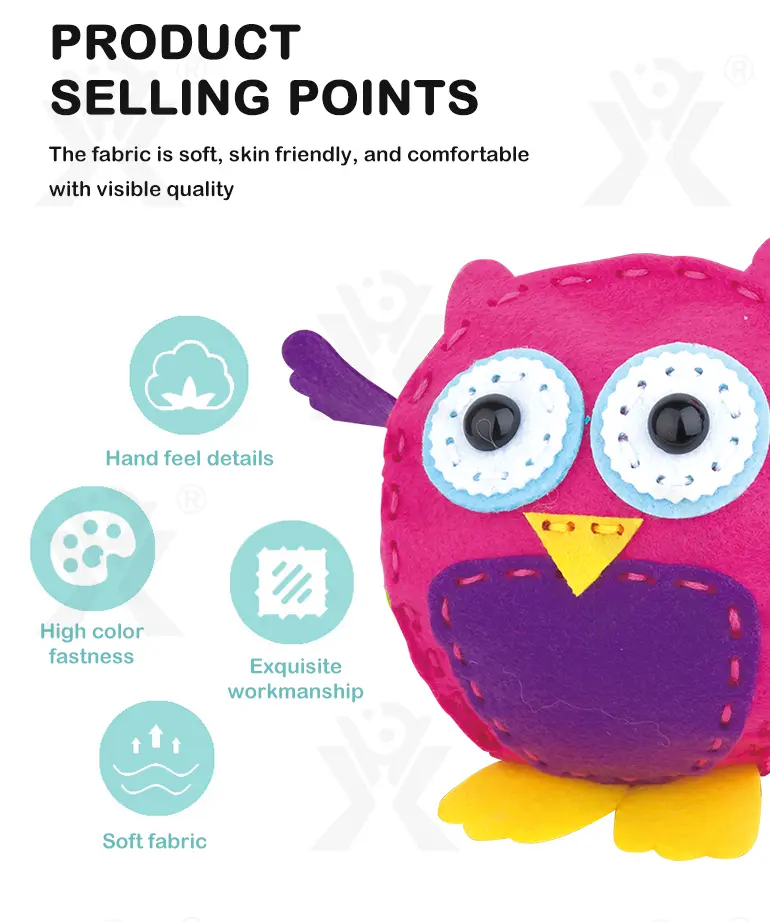 DIY Owl Doll Toy, Sewing Kit · TV10167 · detail image 2 of 6