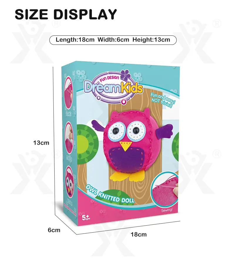 DIY Owl Doll Toy, Sewing Kit · TV10167 · detail image 6 of 6