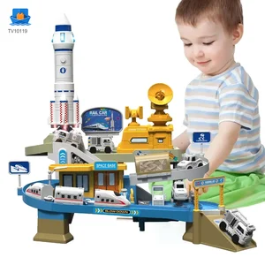 Space-Themed Track Toy Set