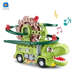 Dinosaur Slide Track Car Toys Set