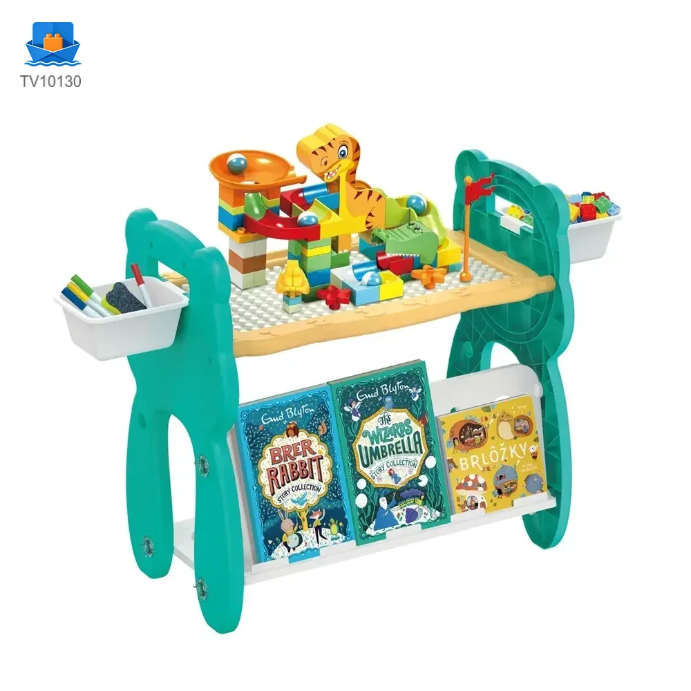 Multi-Functional Learning Table & Art Easel, Drawing Board & Building Blocks Set Toy- Educational Toys Factory Supply · TV10130 · product photo 1 of 6