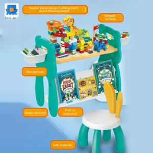 Multi-Functional Learning Table & Art Easel, Drawing Board & Building Blocks Set Toy- Educational Toys Factory Supply · TV10130 · product photo 5 of 6
